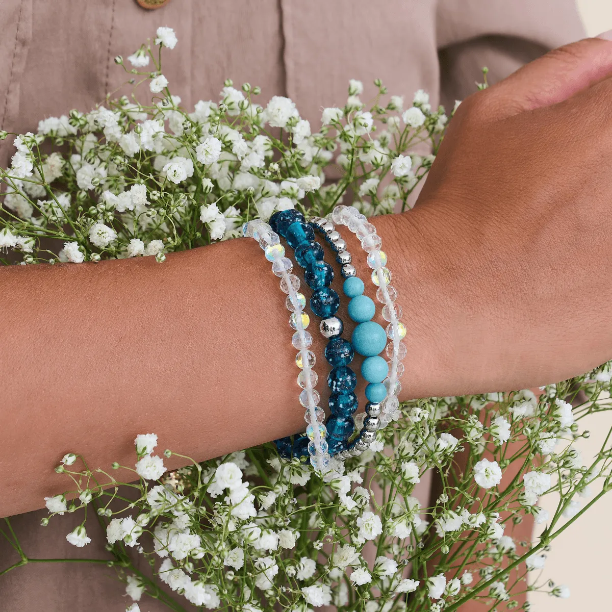 Rainbow White | .925 Sterling Silver | Prisma Wrap