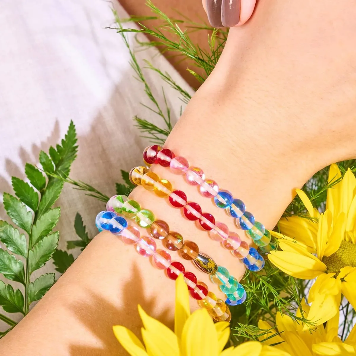 Rainbow Wrap | Galaxy Glass Bracelet