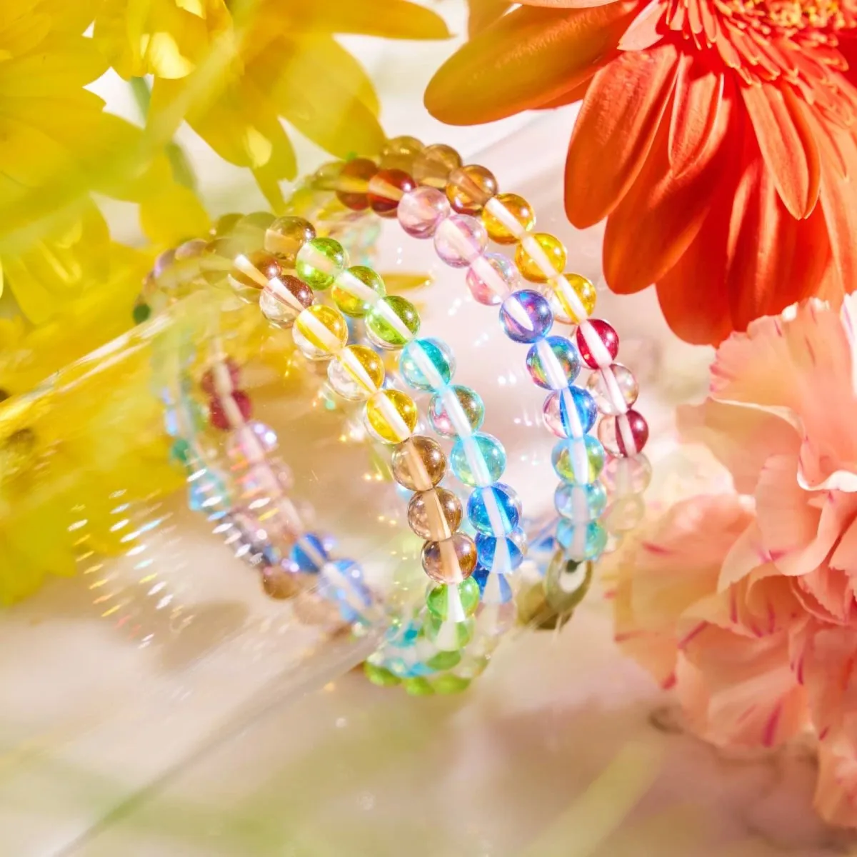 Rainbow Wrap | Galaxy Glass Bracelet