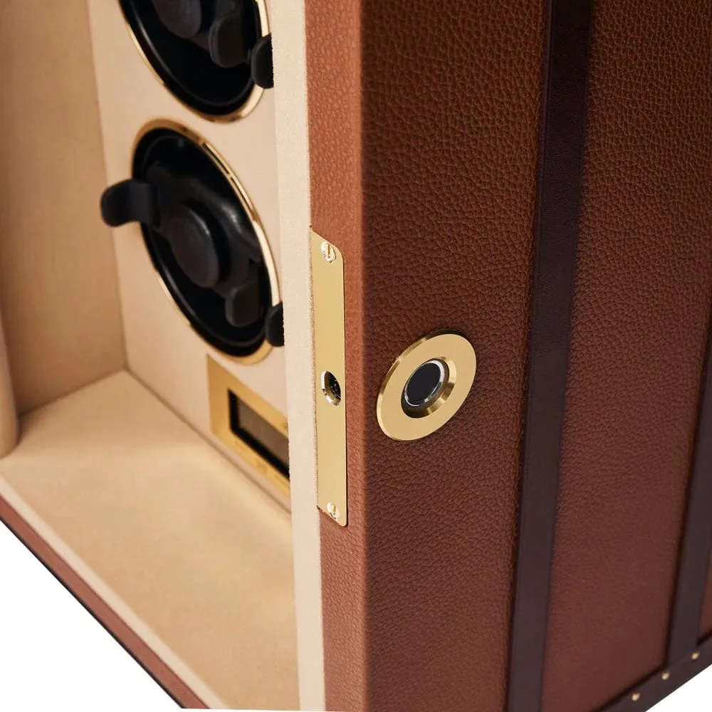 Rapport Watch Winder Roamer 6 Leather Brown