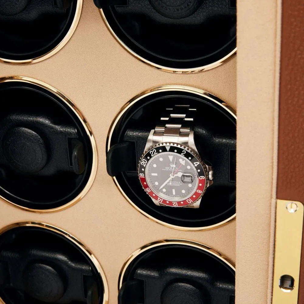 Rapport Watch Winder Roamer 6 Leather Brown