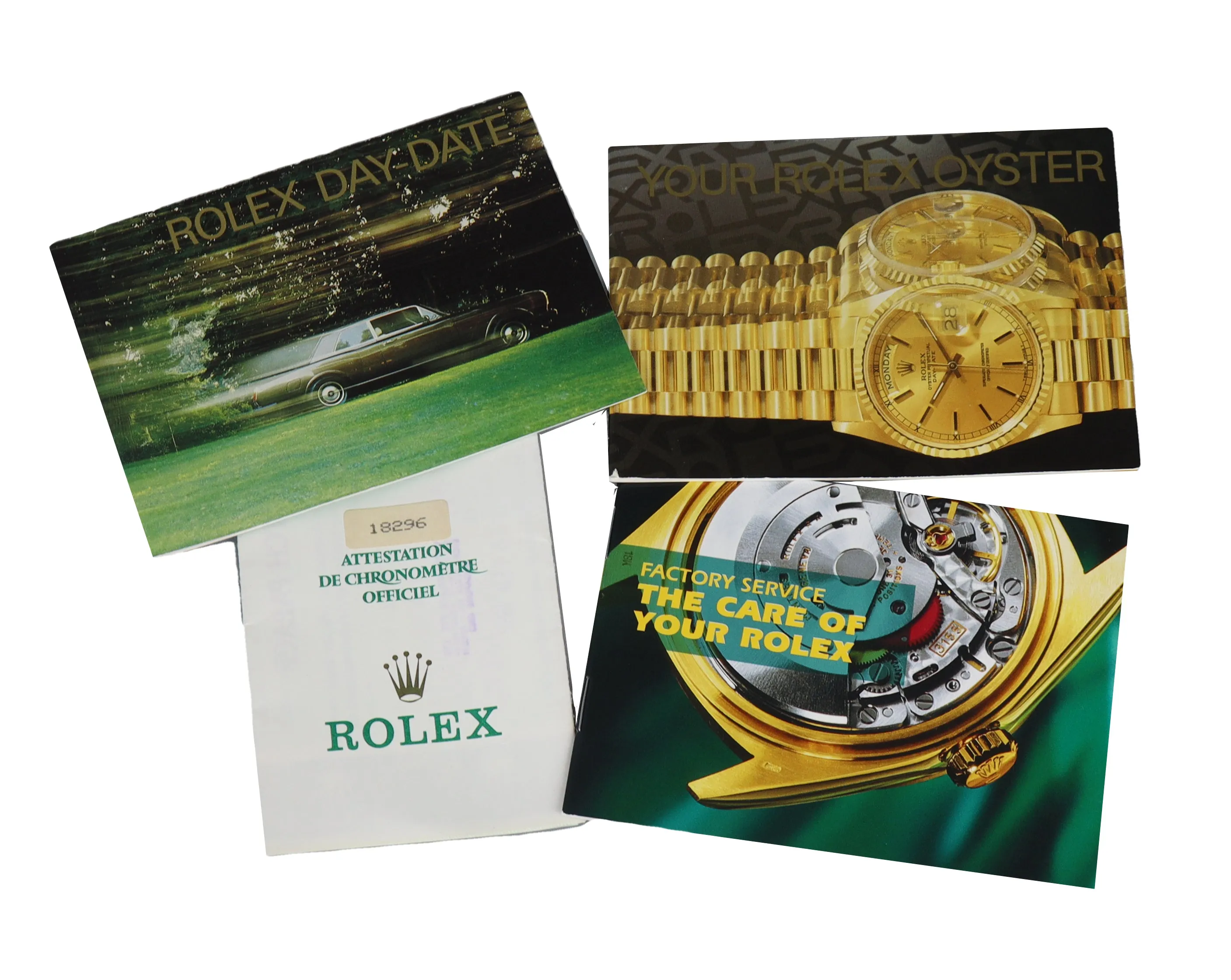 RARE 1997 Rolex Day-Date President Platinum Diamond Lugs 18296 FULL SET 36mm