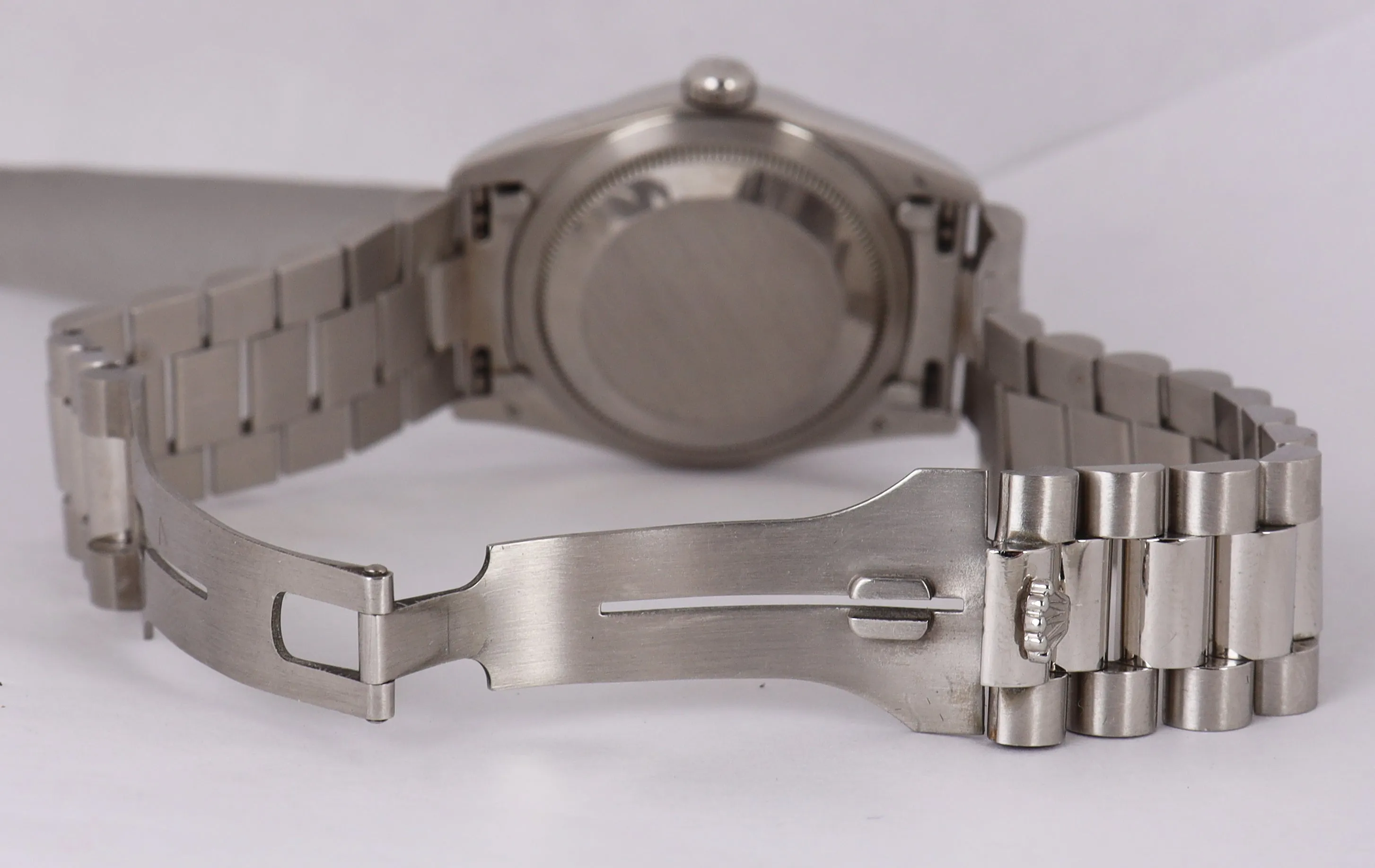 RARE 1997 Rolex Day-Date President Platinum Diamond Lugs 18296 FULL SET 36mm