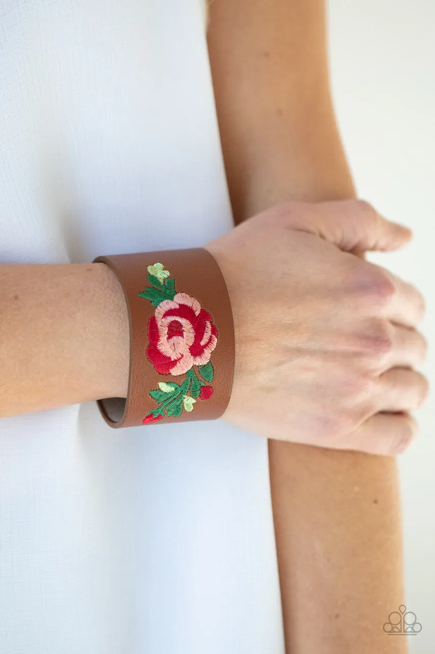 Rebel Rose Brown Paparazzi Bracelet