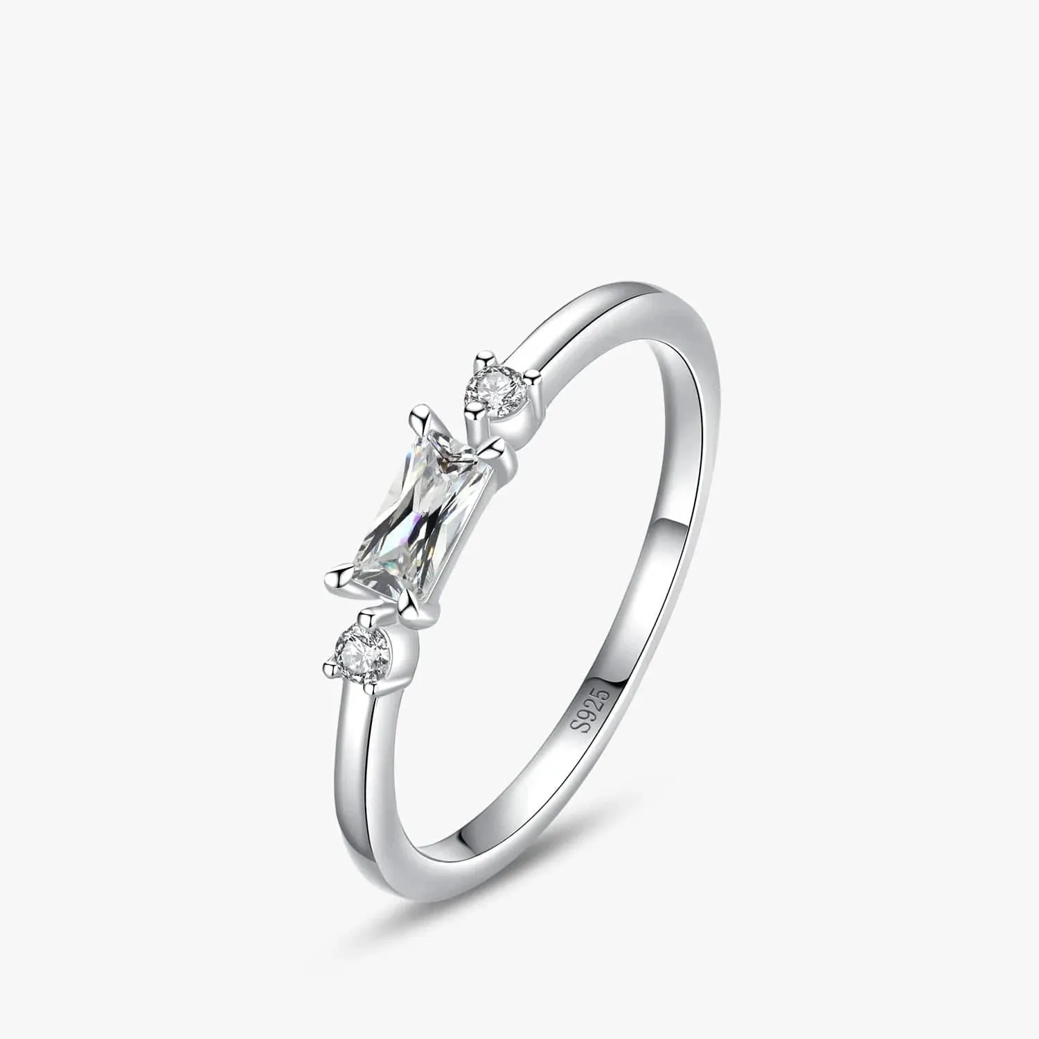 Rectangle CZ Sterling Wedding Accessories