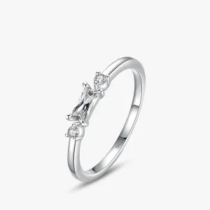 Rectangle CZ Sterling Wedding Accessories