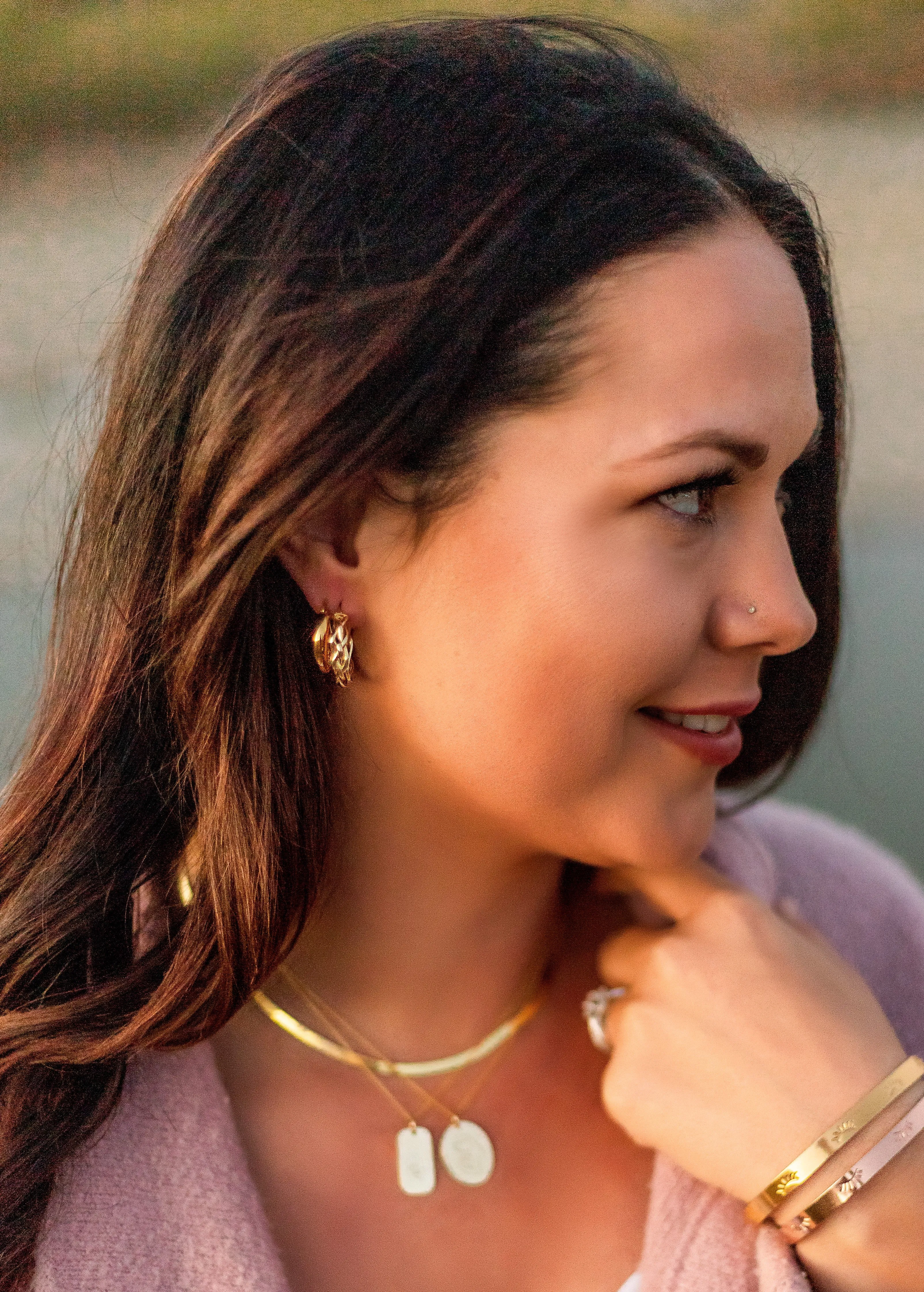 Rectangle Pendant Necklace