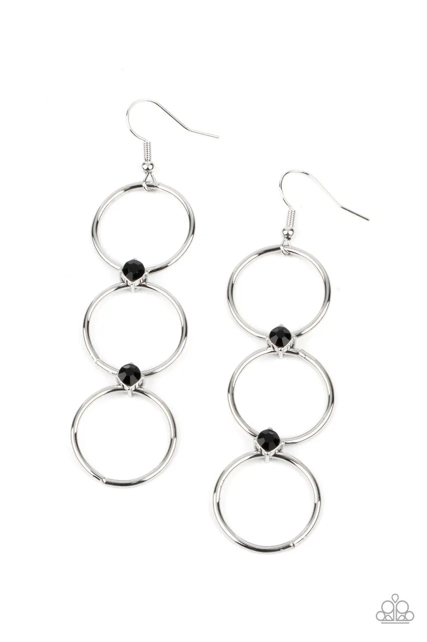 Refined Society Black Paparazzi Earrings