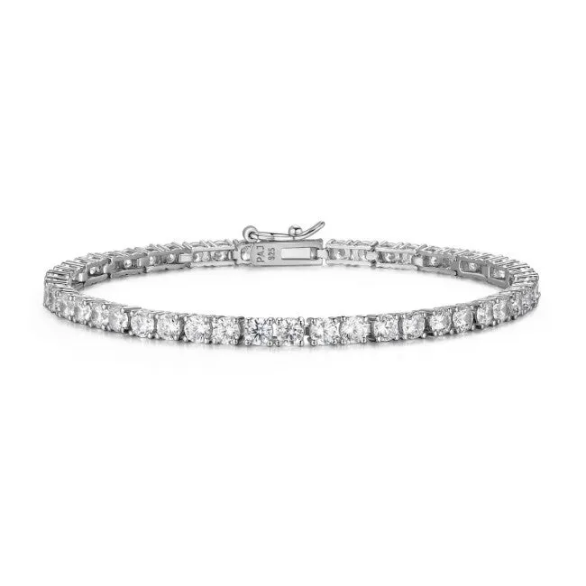 Reign Sterling Silver CZ Tennis Bracelet