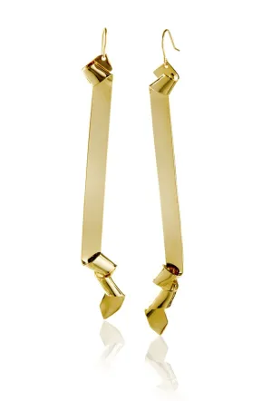 Ribbon drop earring