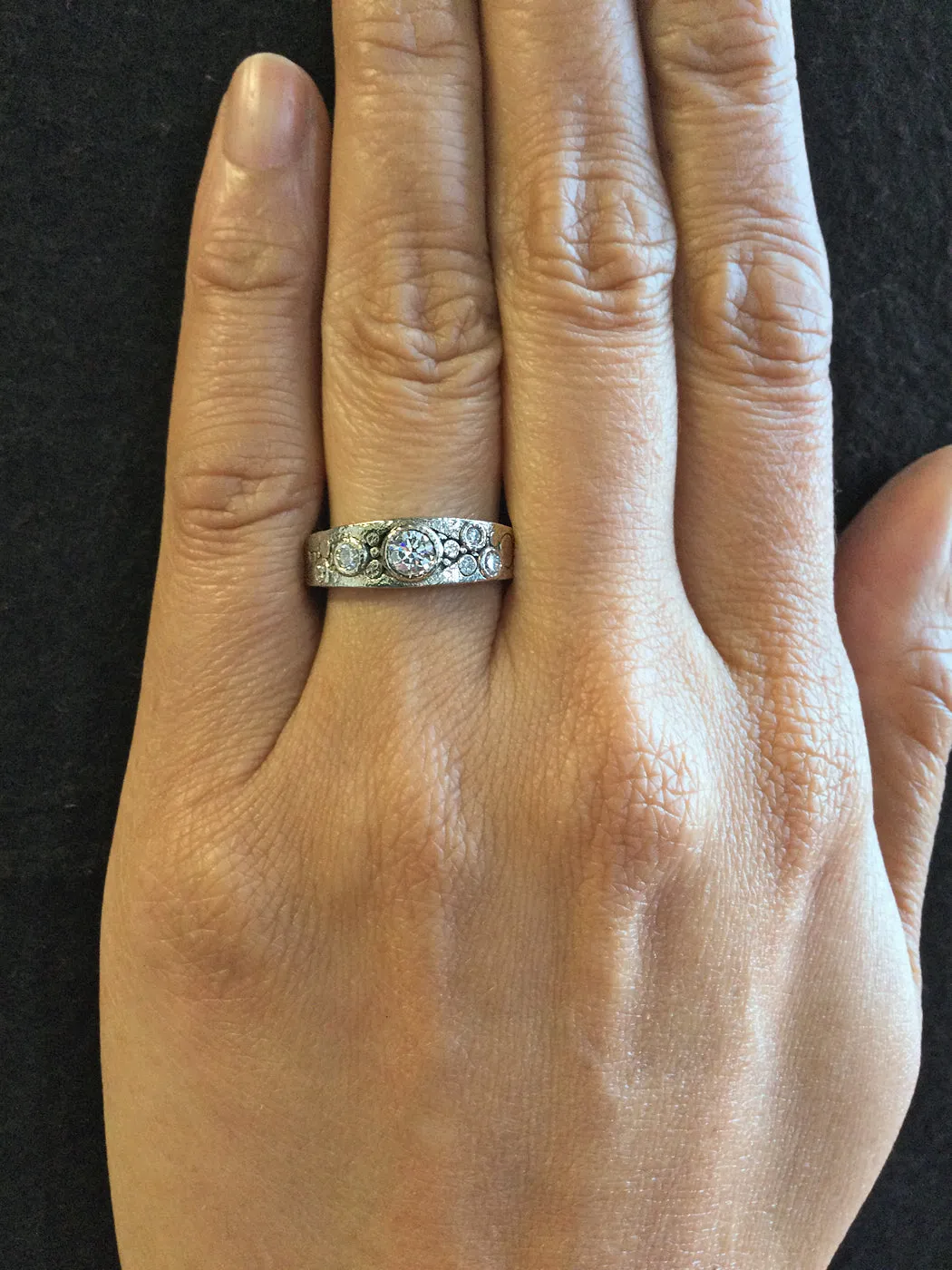 River Pebbles Diamond Ring