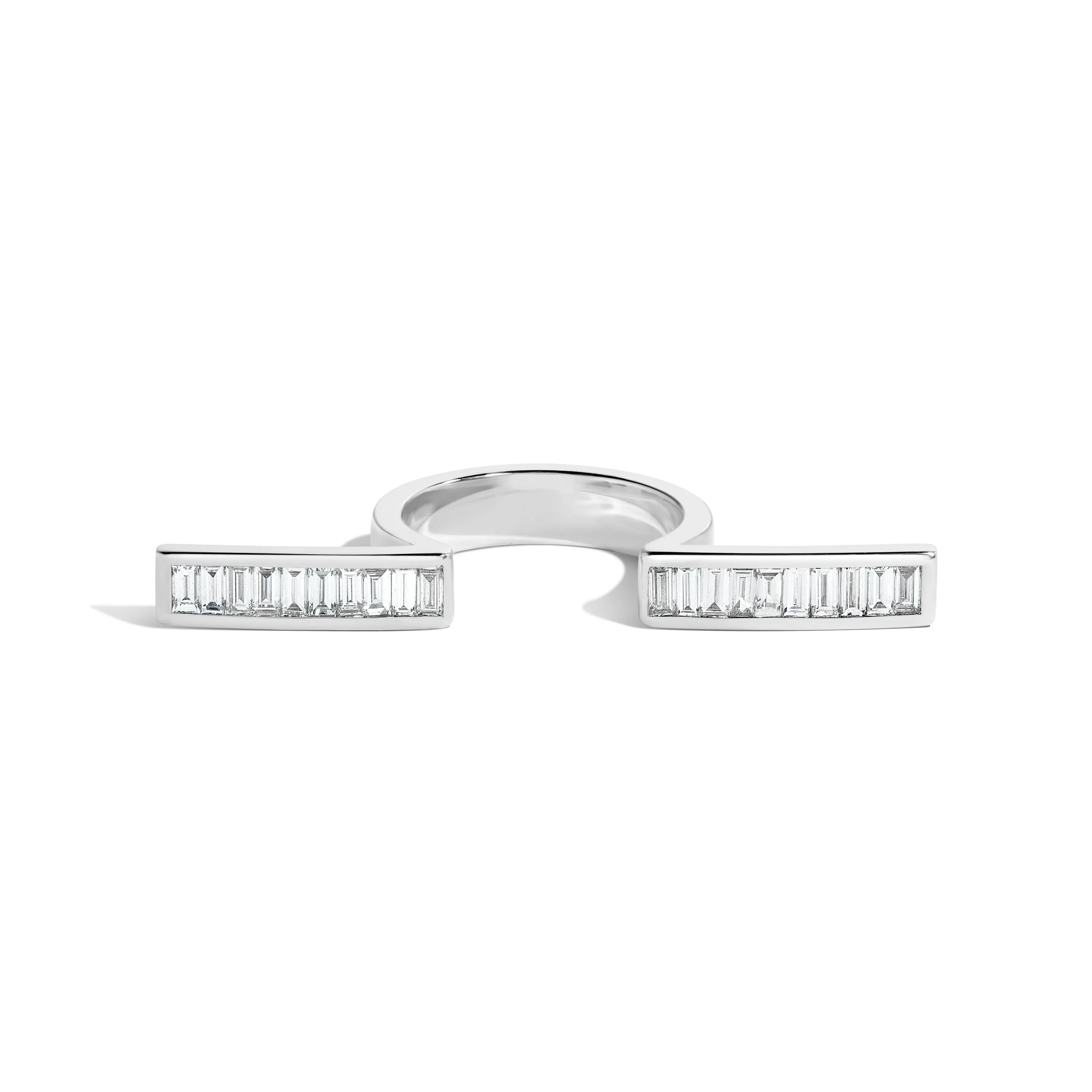 Rockefeller Baguette In-Between Bars Ring