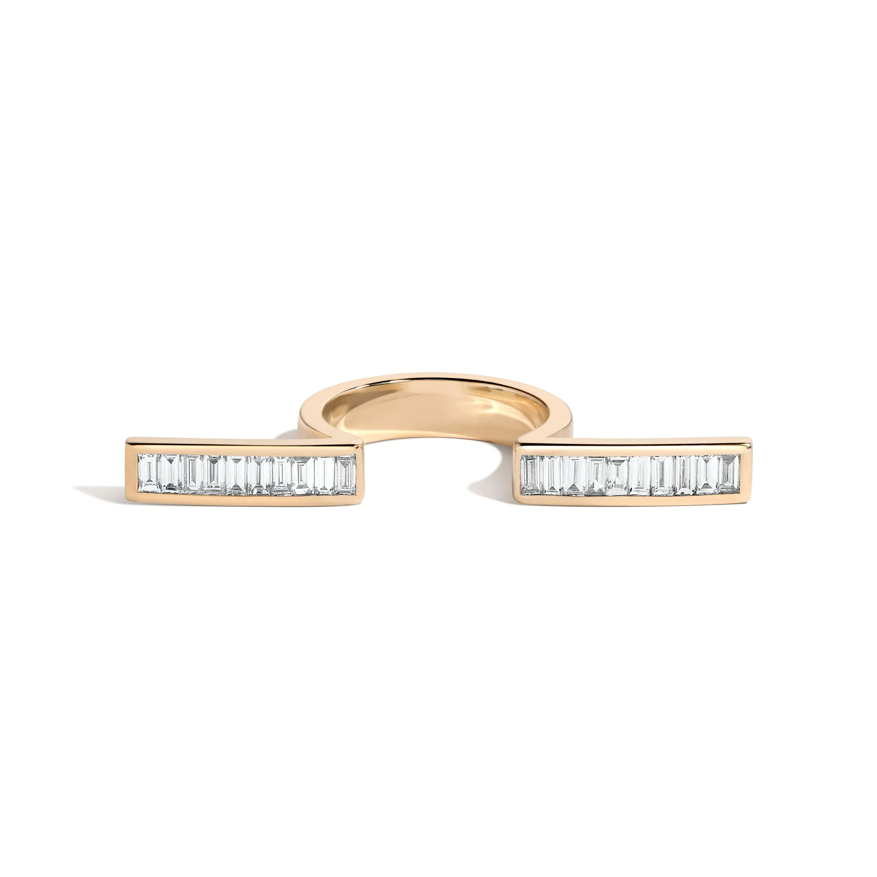 Rockefeller Baguette In-Between Bars Ring