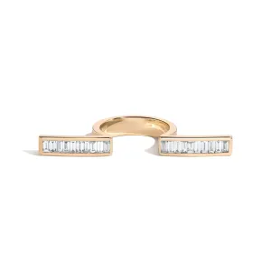 Rockefeller Baguette In-Between Bars Ring