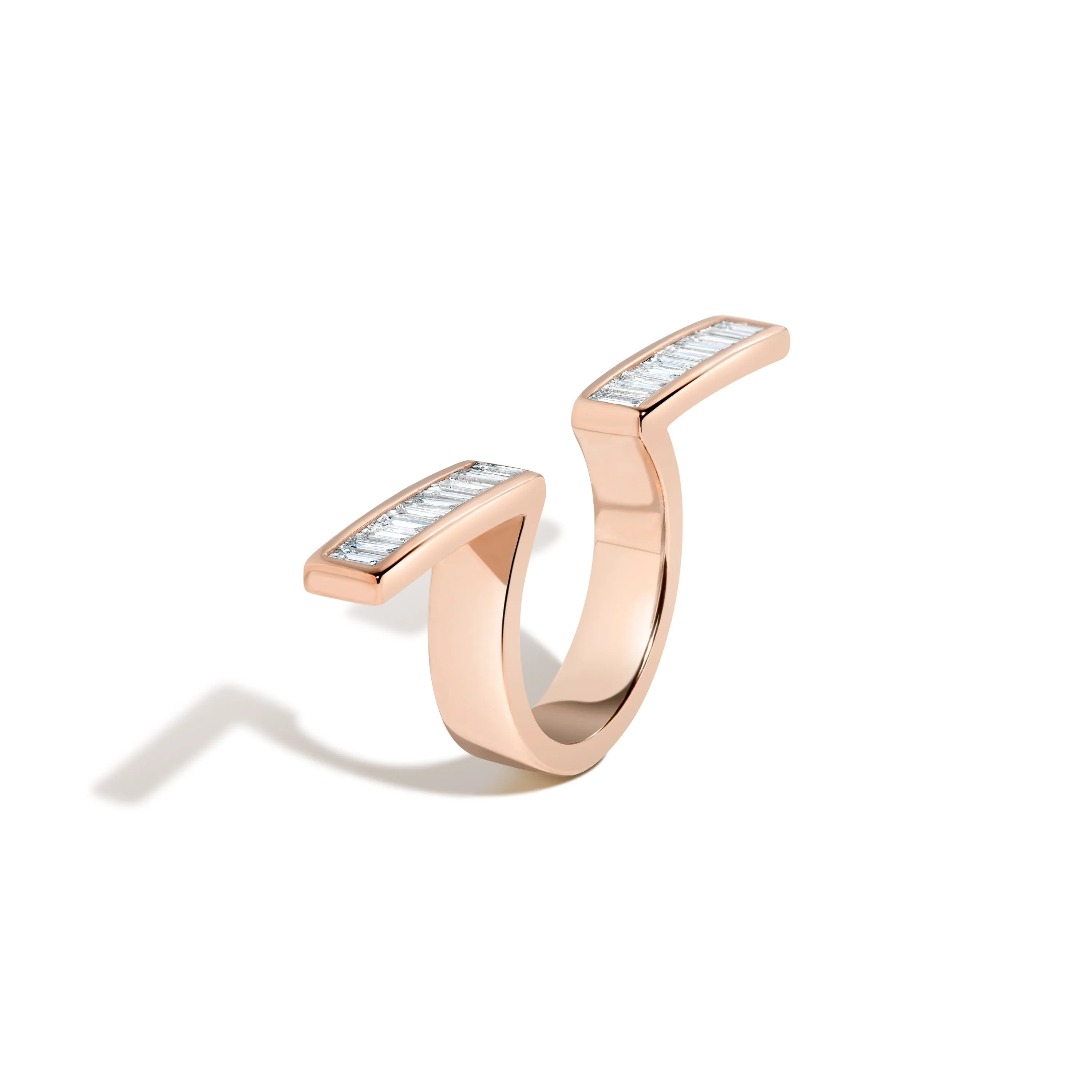 Rockefeller Baguette In-Between Bars Ring
