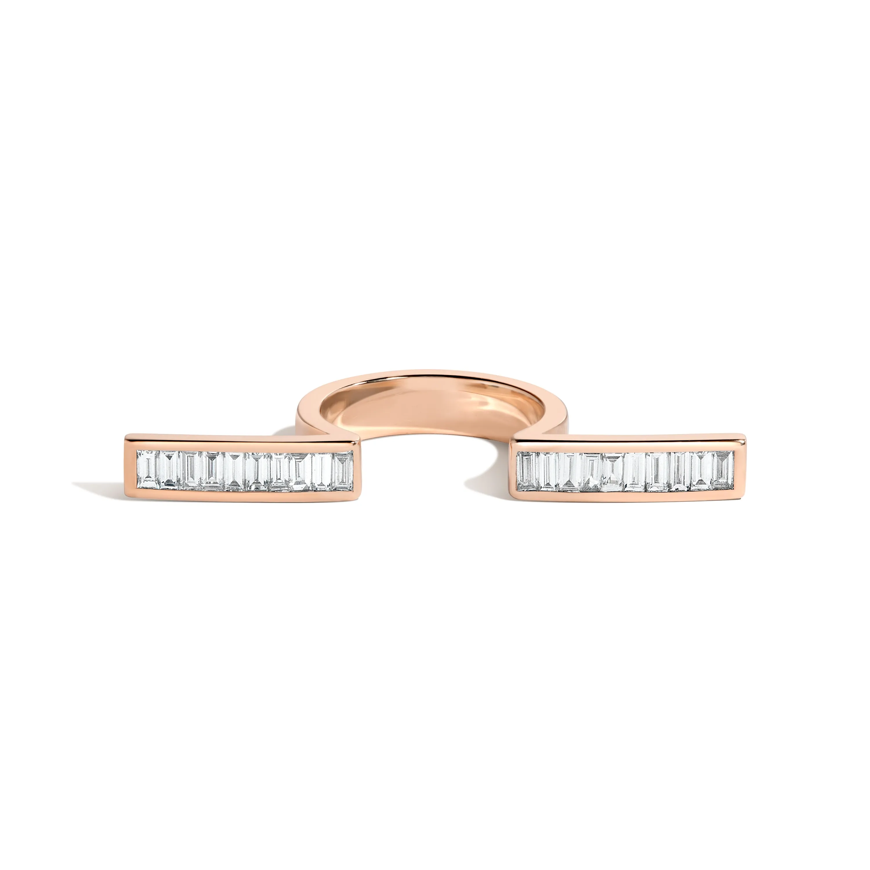Rockefeller Baguette In-Between Bars Ring