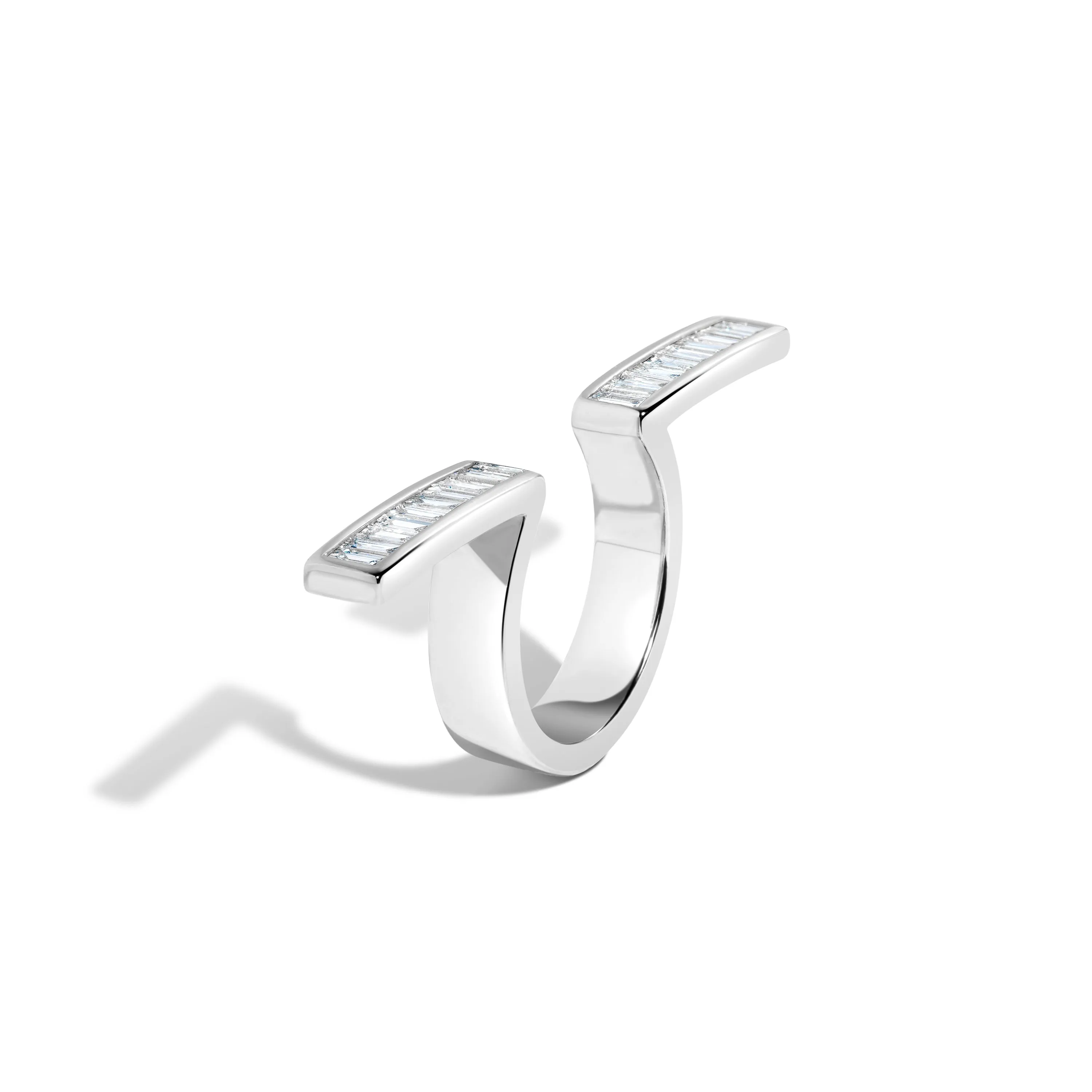 Rockefeller Baguette In-Between Bars Ring