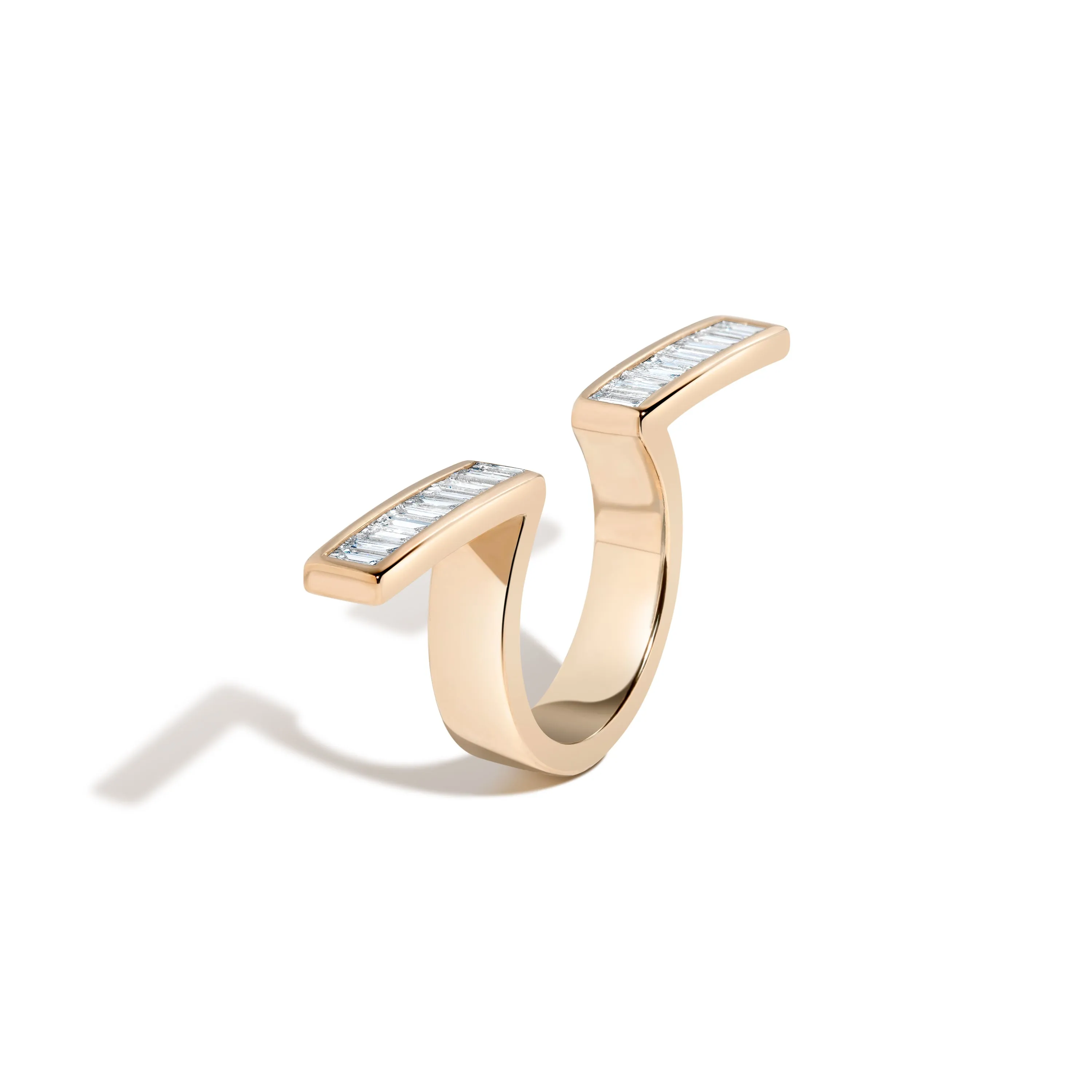 Rockefeller Baguette In-Between Bars Ring