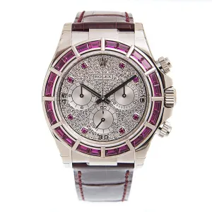 Rolex Cosmograph Daytona Chronograph Red Ruby Automatic Chronometer Diamond Men's Watch 116589SRBRDL 116589S RBRDL