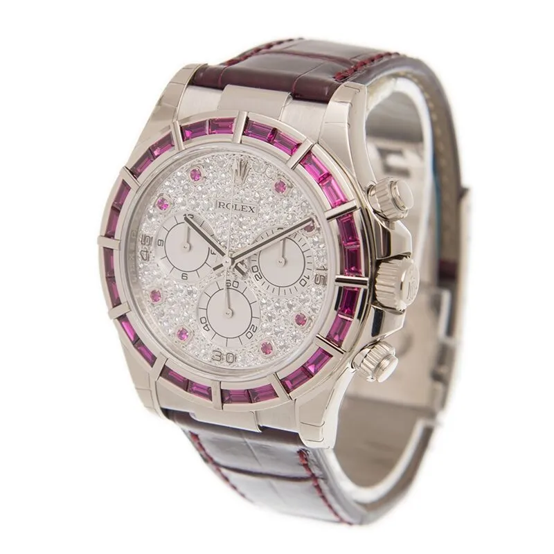 Rolex Cosmograph Daytona Chronograph Red Ruby Automatic Chronometer Diamond Men's Watch 116589SRBRDL 116589S RBRDL