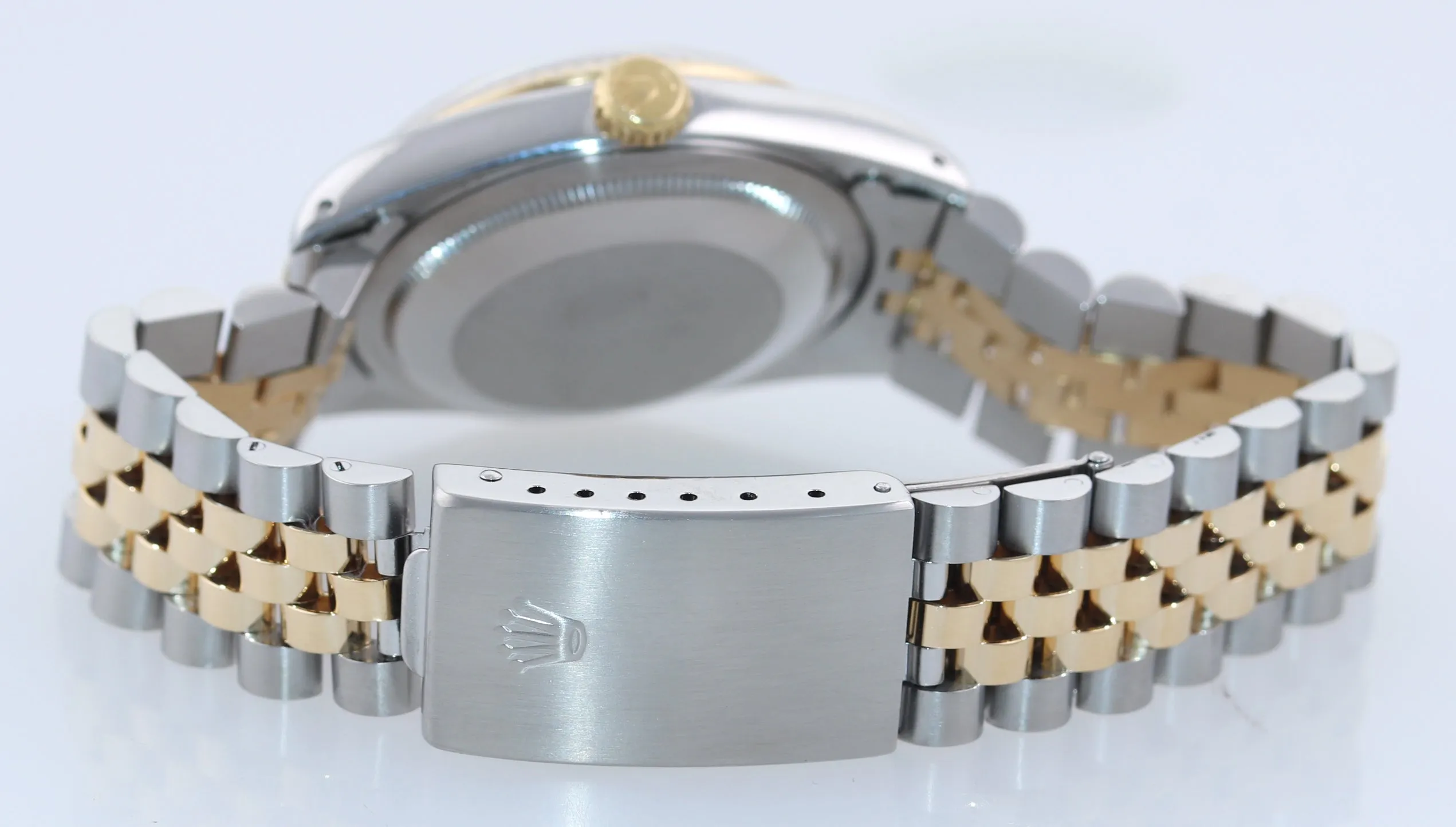Rolex DateJust 36mm 16233 Two Tone 18k Gold Steel Jubilee Champagne Watch Box