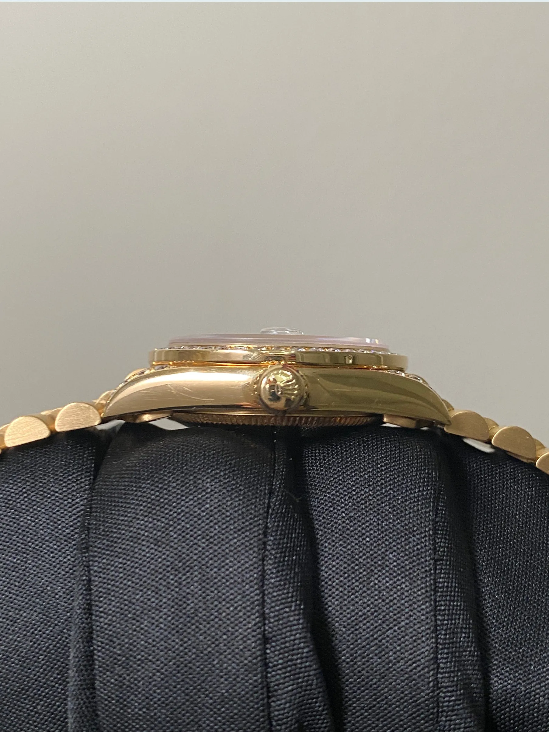 Rolex Datejust 68158 President Marble Dial Ladies Watch