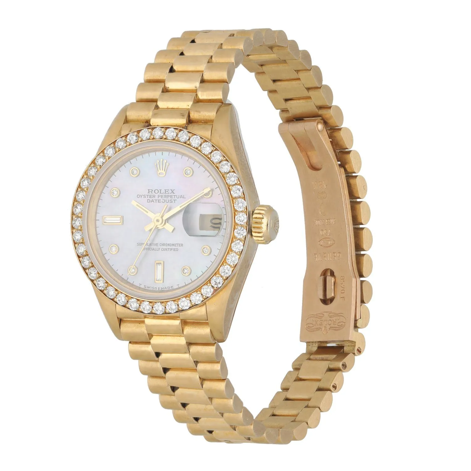 Rolex Datejust Diamond Dial 69138 Ladies Watch