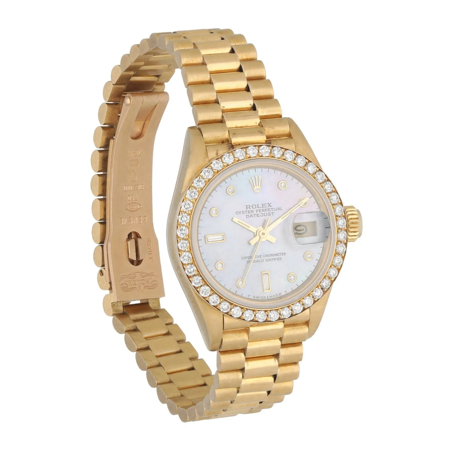 Rolex Datejust Diamond Dial 69138 Ladies Watch