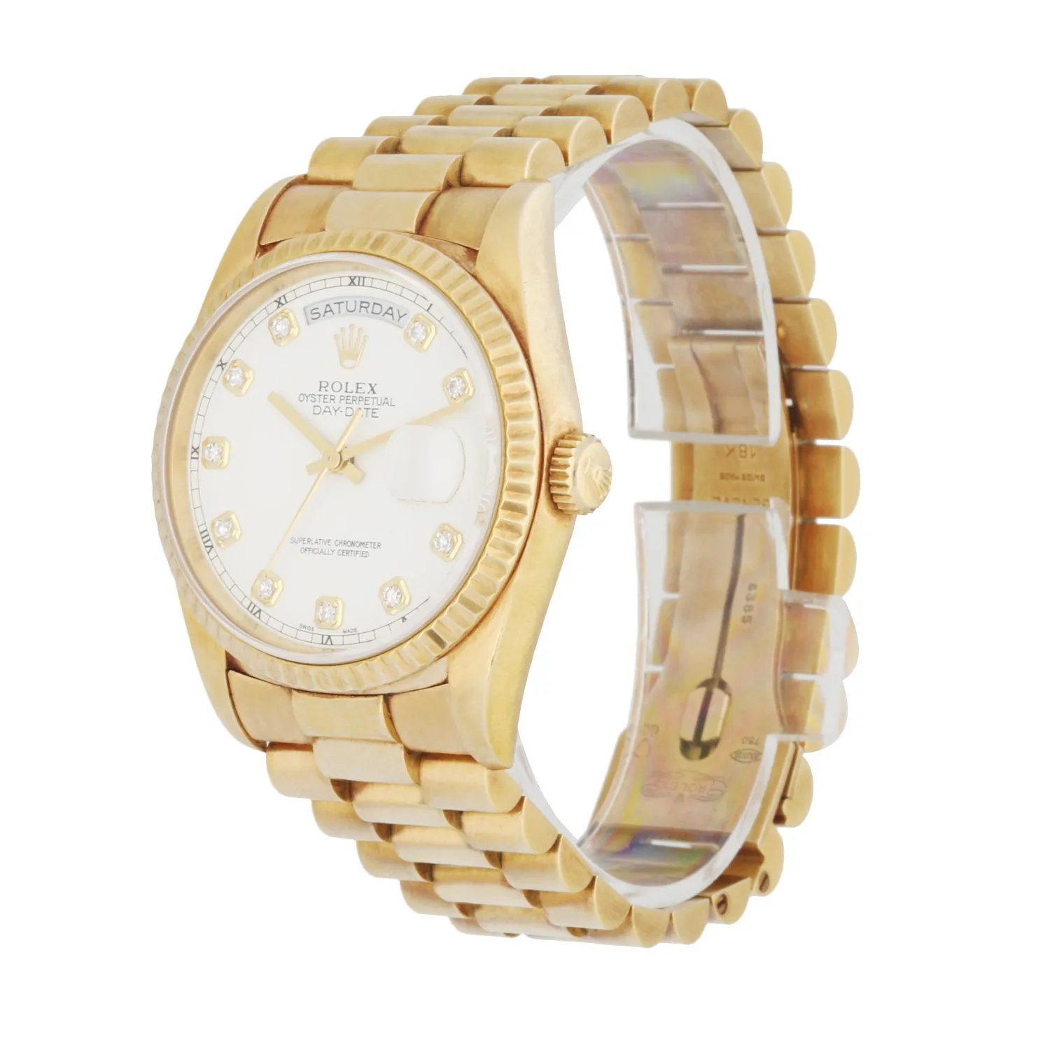Rolex Day-Date President 18238 Diamond Dial Men's Watch