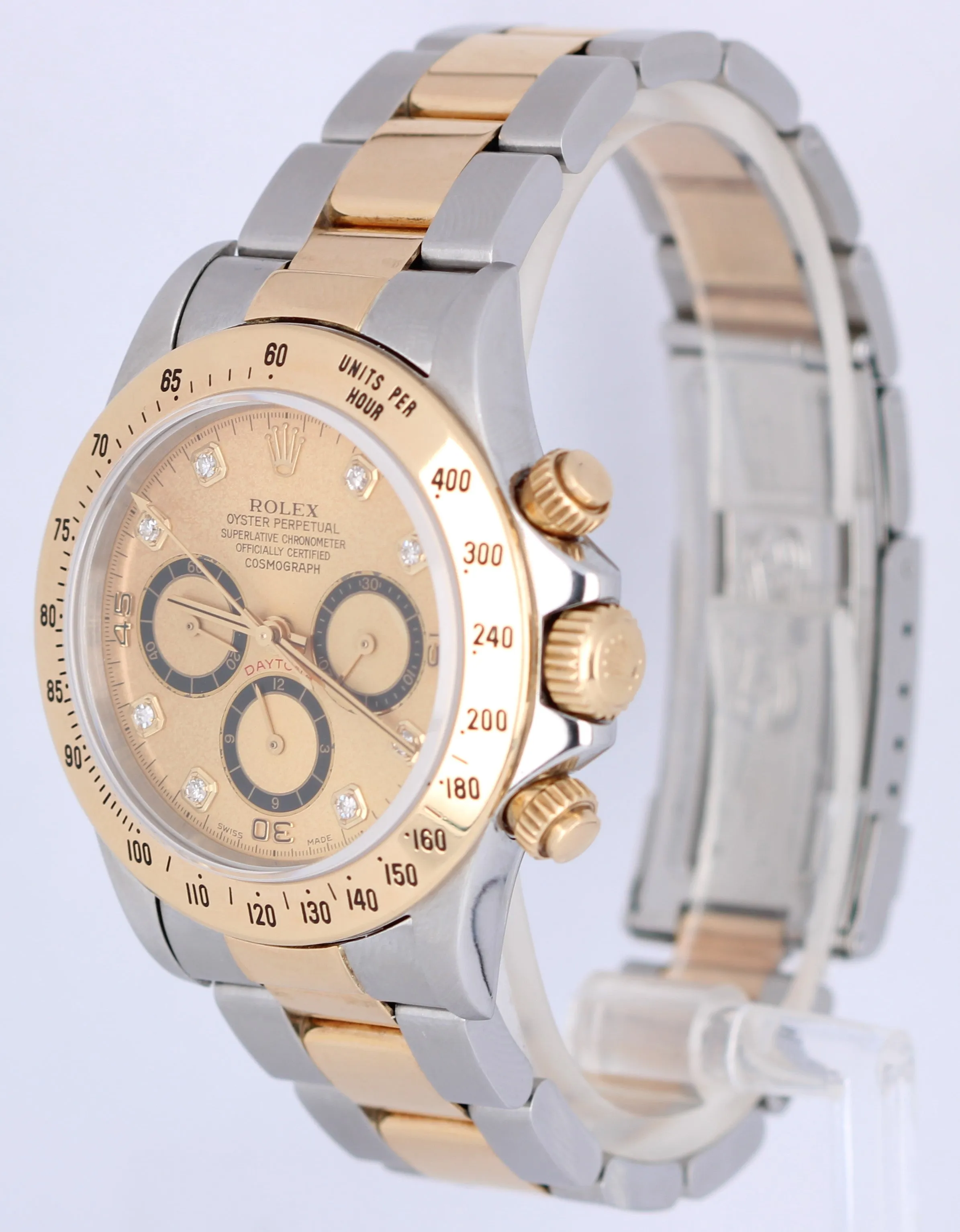 Rolex Daytona Diamond Zenith Dial 40mm Two Tone 18k Gold/Stainless 16523 Watch