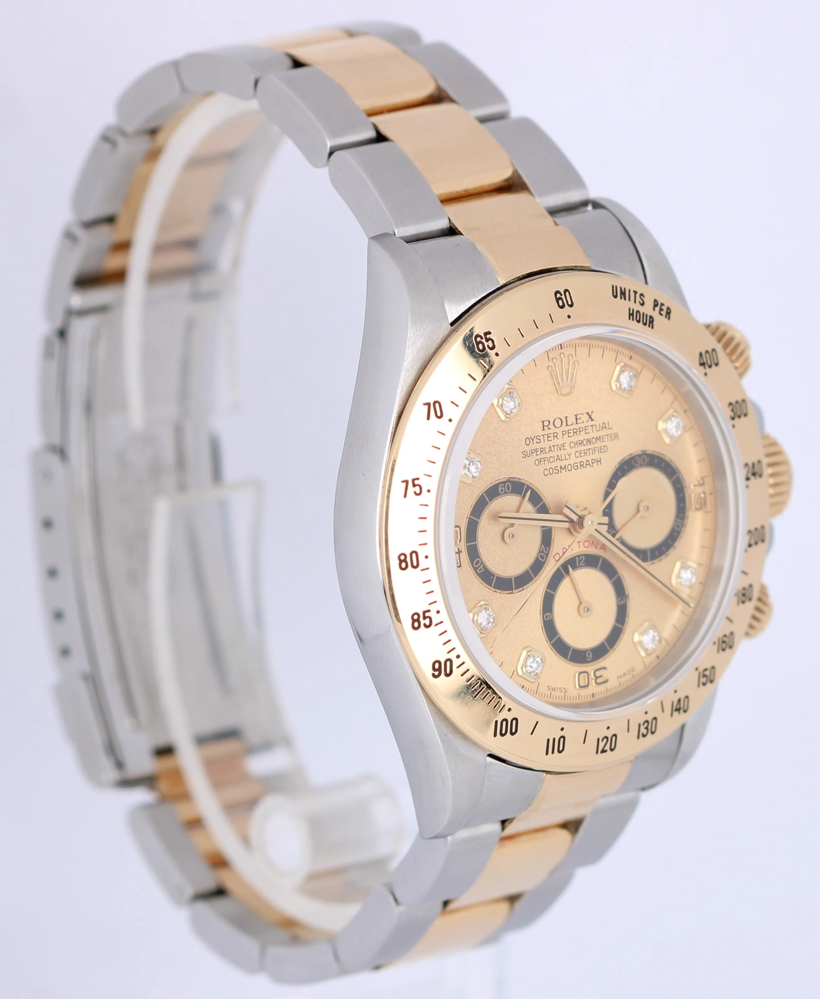 Rolex Daytona Diamond Zenith Dial 40mm Two Tone 18k Gold/Stainless 16523 Watch
