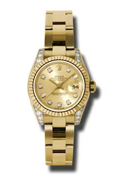 Rolex Lady Datejust 26 Champagne Dial 18K Yellow Gold Oyster Bracelet Automatic Watch 179238CDO