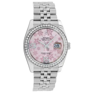 Rolex Stainless Steel Diamond Datejust 36  116244
