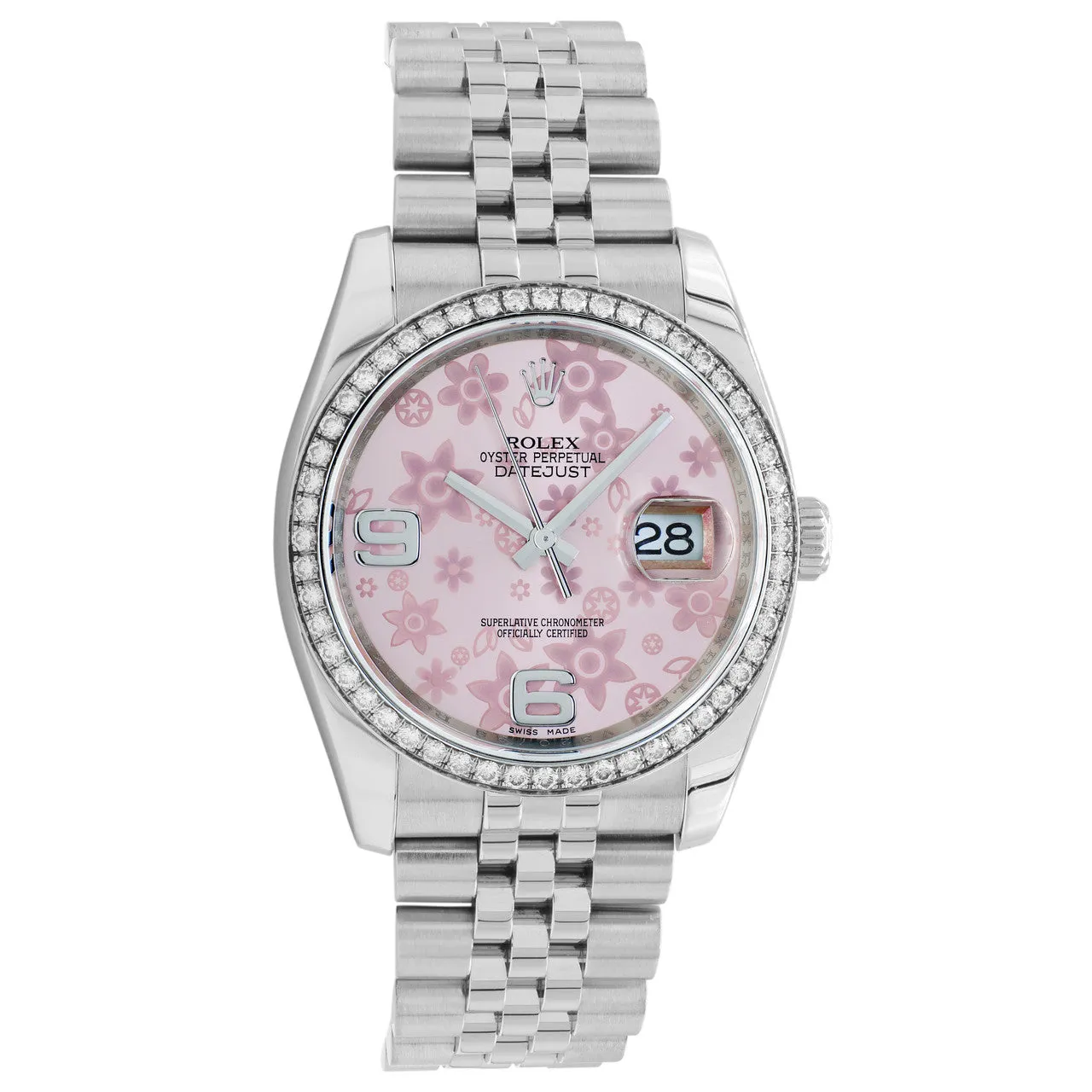Rolex Stainless Steel Diamond Datejust 36  116244