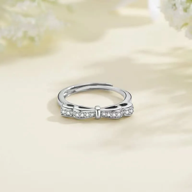 Romantic Bow Tie Matching Rings