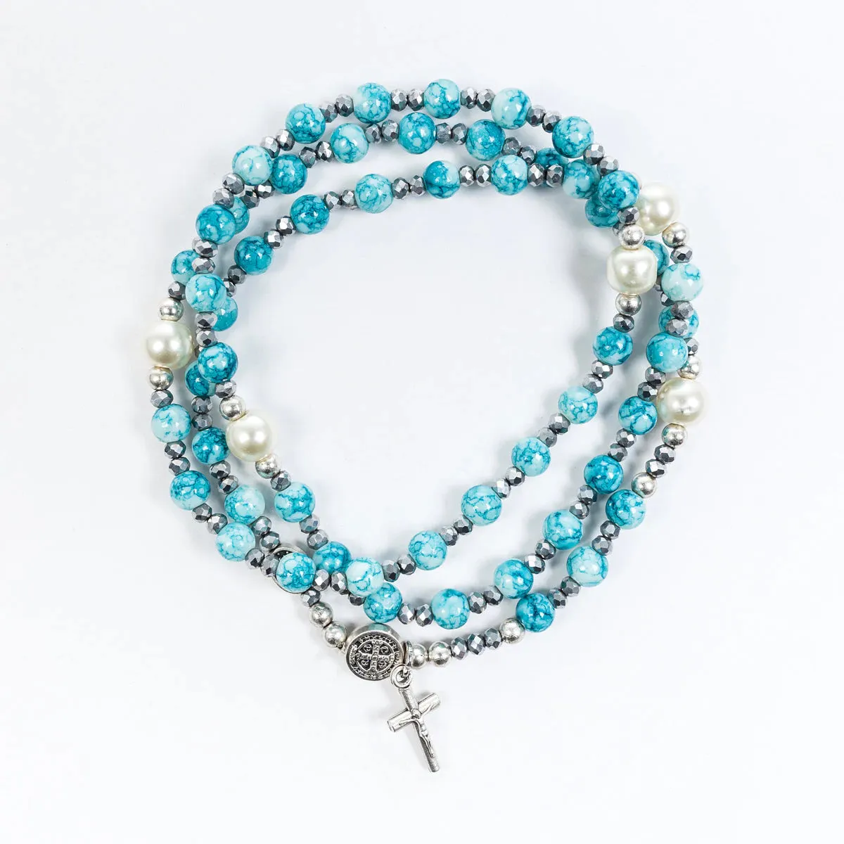 Rosary Wrap Bracelet - Black