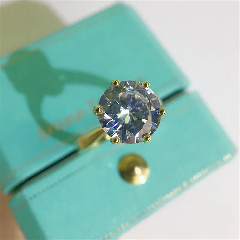 Round Cut Created Diamond Bridal Ring Sets