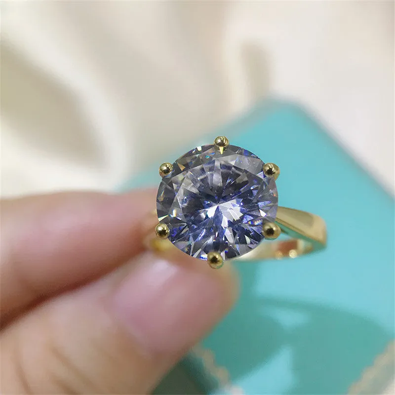 Round Cut Created Diamond Bridal Ring Sets