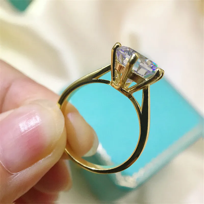 Round Cut Created Diamond Bridal Ring Sets