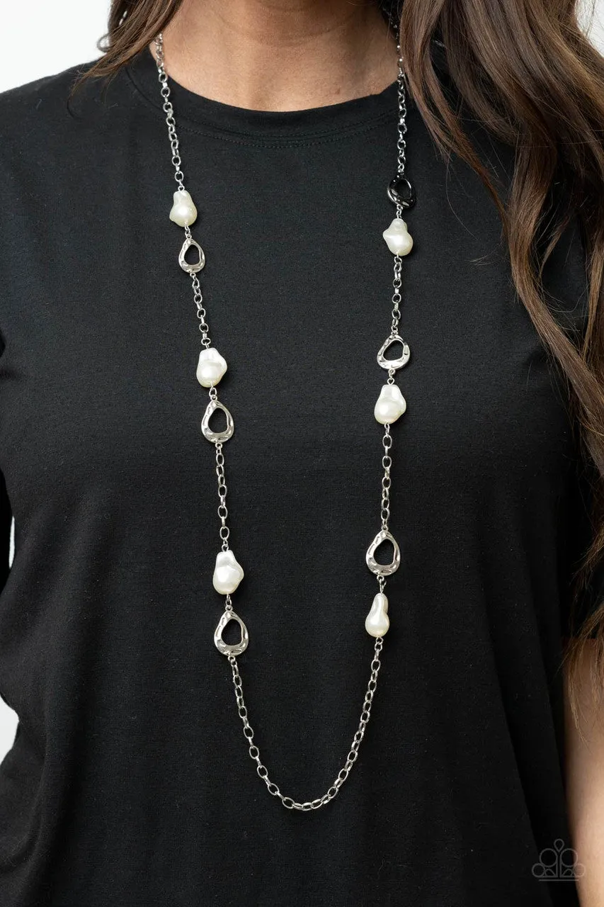 Rustic Refinery White Paparazzi Necklace