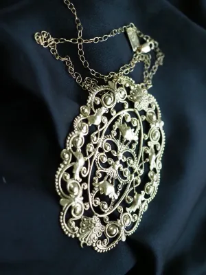 SADIE STATEMENT FILAGREE NECKLACE
