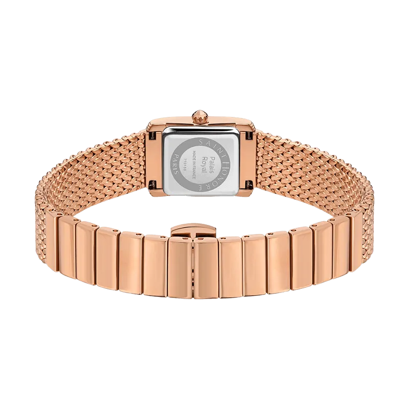 Saint Honore Palais Royal Women's Black MOP Dial Rose Gold Watch