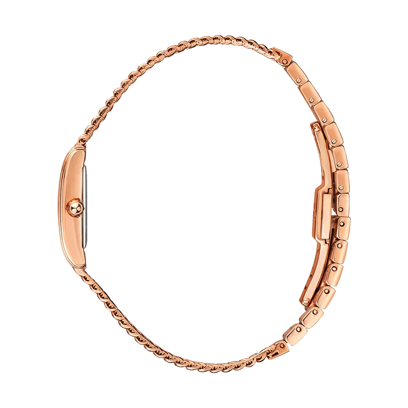 Saint Honore Palais Royal Women's Black MOP Dial Rose Gold Watch