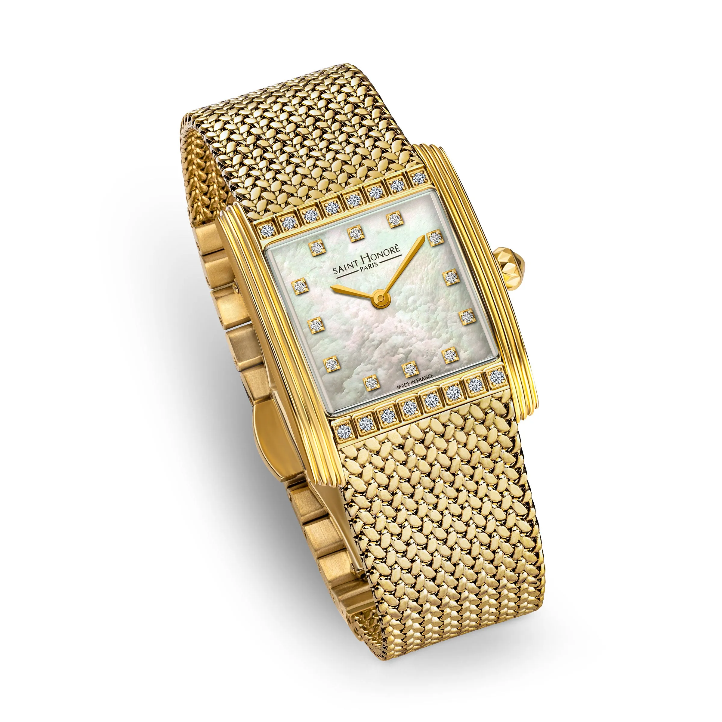 Saint Honore Palais Royal Women's MOP Dial Gold Plated Watch