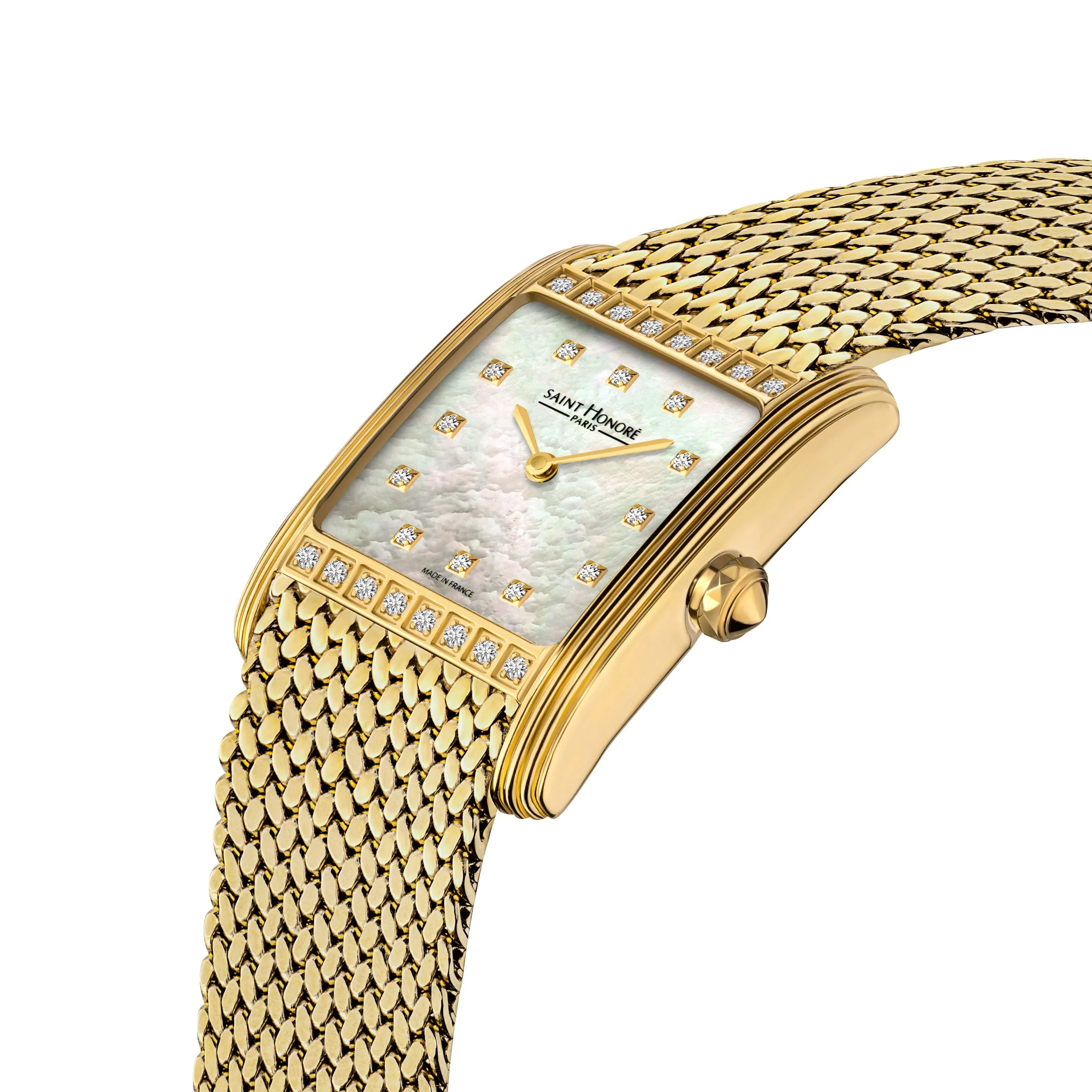 Saint Honore Palais Royal Women's MOP Dial Gold Plated Watch