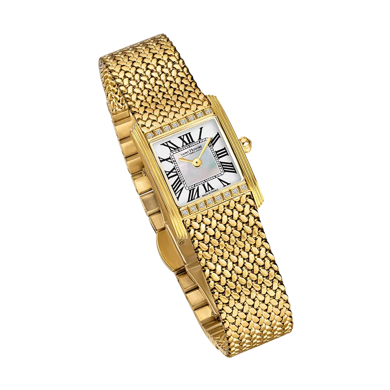 Saint Honore Palais Royal Women's White MOP Golden Watch