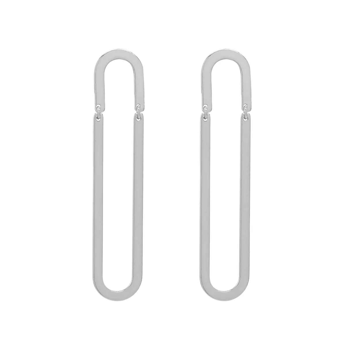 SALE - Elongated Oval Dangle Studs