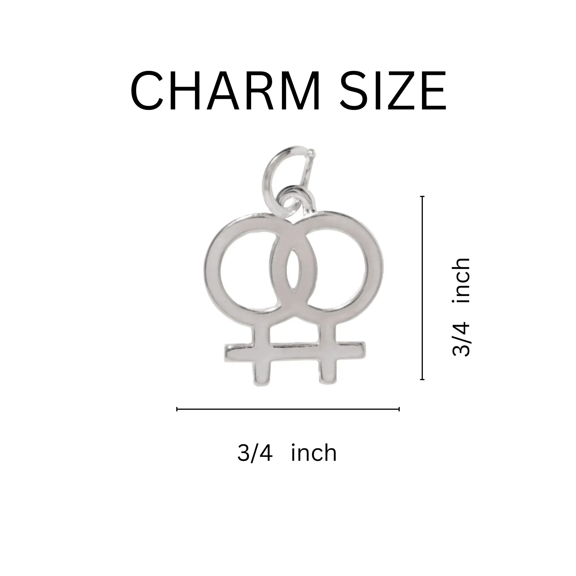 Same Sex Female Symbol Charm Leather Bracelets