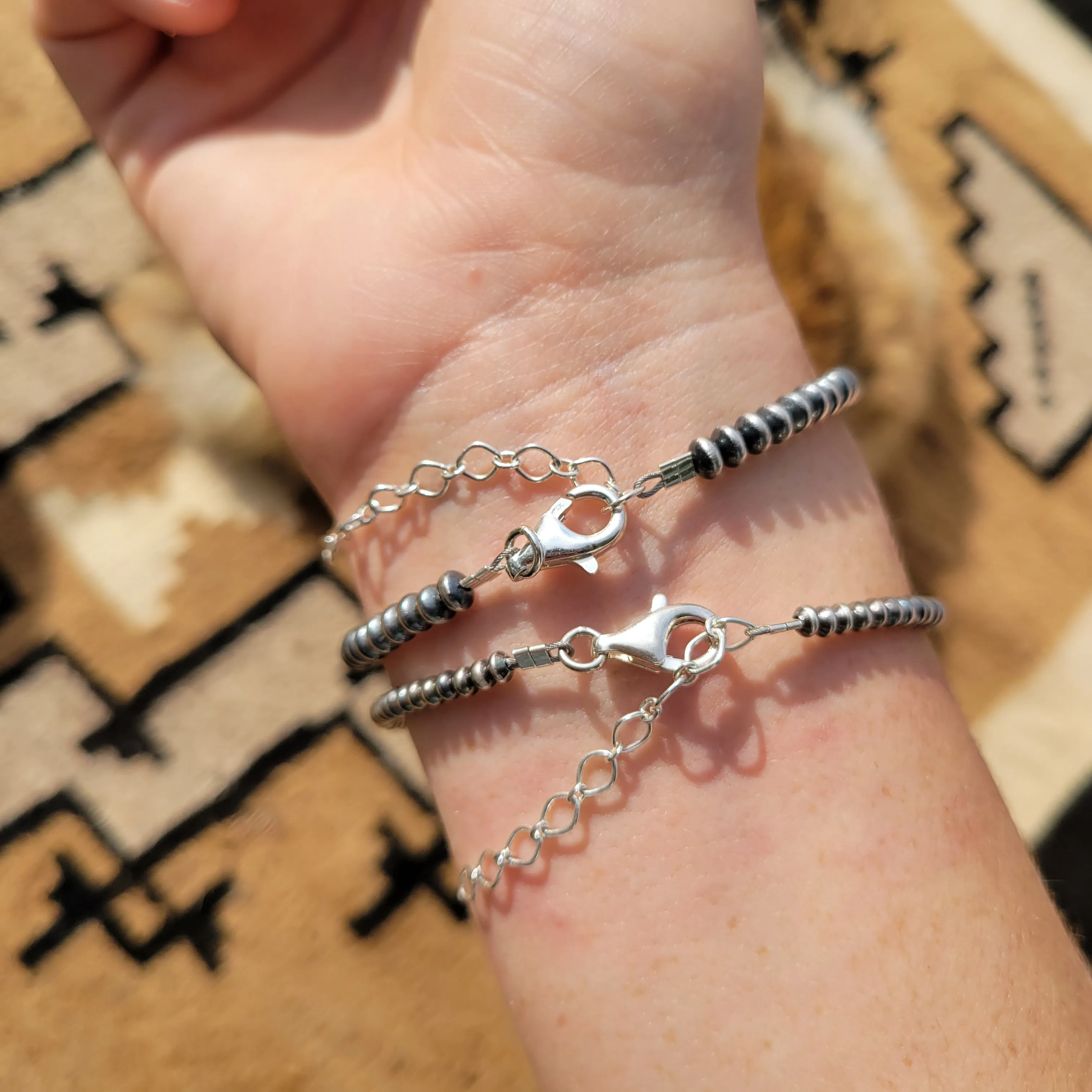 Saucer Pearl Bracelets 3-4mm