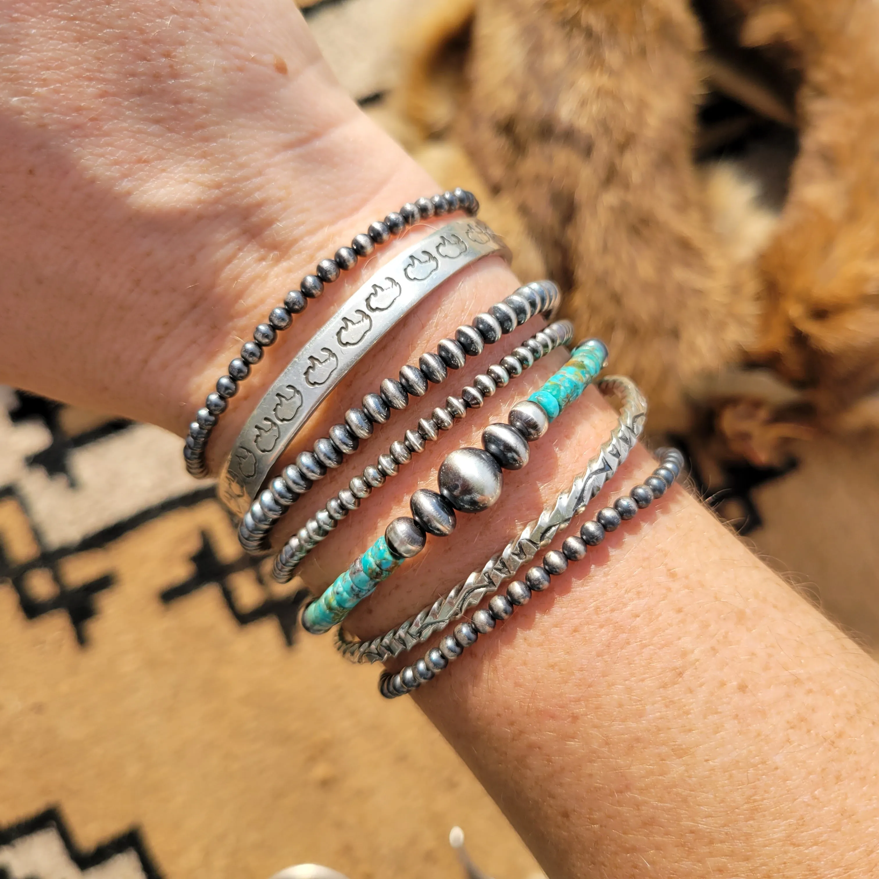 Saucer Pearl Bracelets 3-4mm